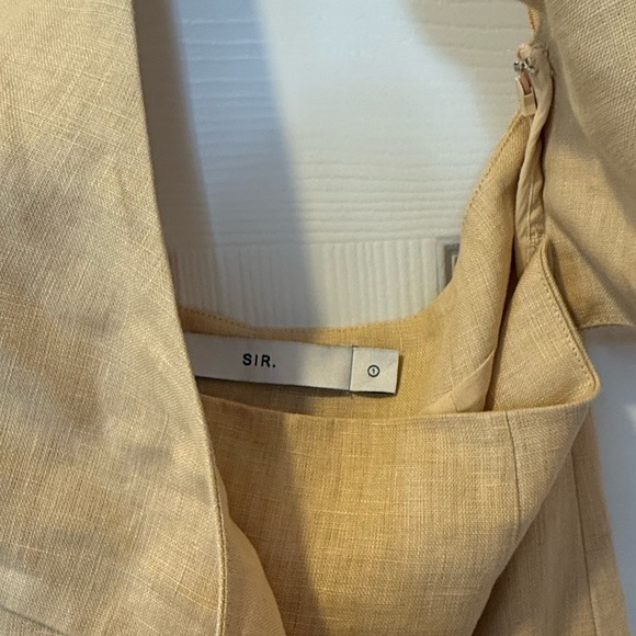 SIR Carlotta tie-front linen halterneck midi dress - Picture 6 of 9